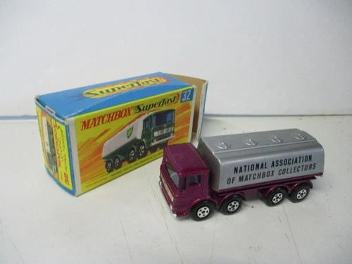 Matchbox Lesney Superfast SF32 Leyland Tanker- PURPLE & SILVER, "NAMC", boxed