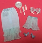 Vintage 1964 Barbie Pak Lovely Lingerie Set Pom Shoes, Undergarments, Mirror Set