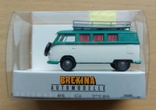 Brekina 31590 H0 1:87 VW T1b Camper mit Kanister patinagrün/weiß 1960 OVP