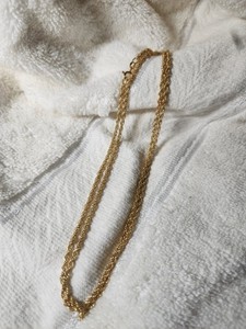 Long Sterling Silver Gold Vermeil Necklace Braided Rope Twisted Chain Canada 925