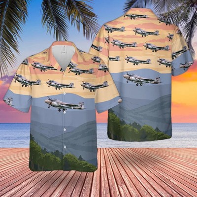 Navy Hawaiian Shirt, Us Navy Grumman A-6E Intruder From Va-34 Hawaiian Shirt