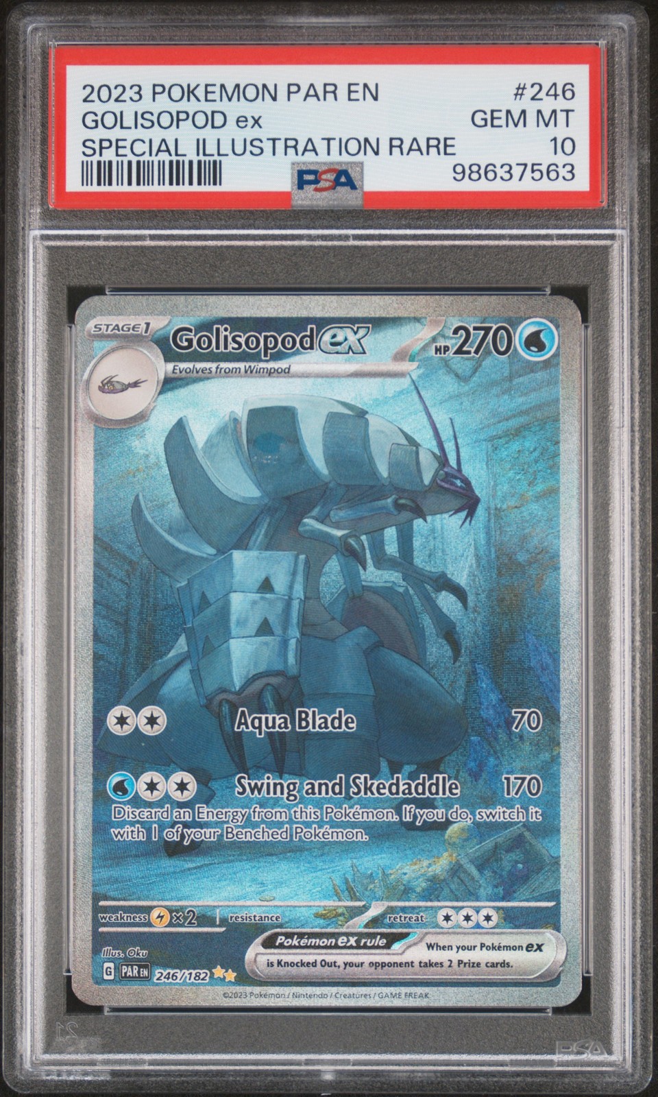 PSA 10 Golisopod ex 246/182 Special Illustration Rare Paradox Rift Pokemon Card