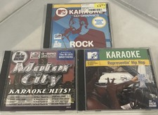 SEALED NEW 3 MTV Singing Machine Karaoke Rock Hip-Hop Motor City CD Graphics