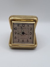 Westclox Vintage Travel Alarm Clock Collectable Made In Hong Kong