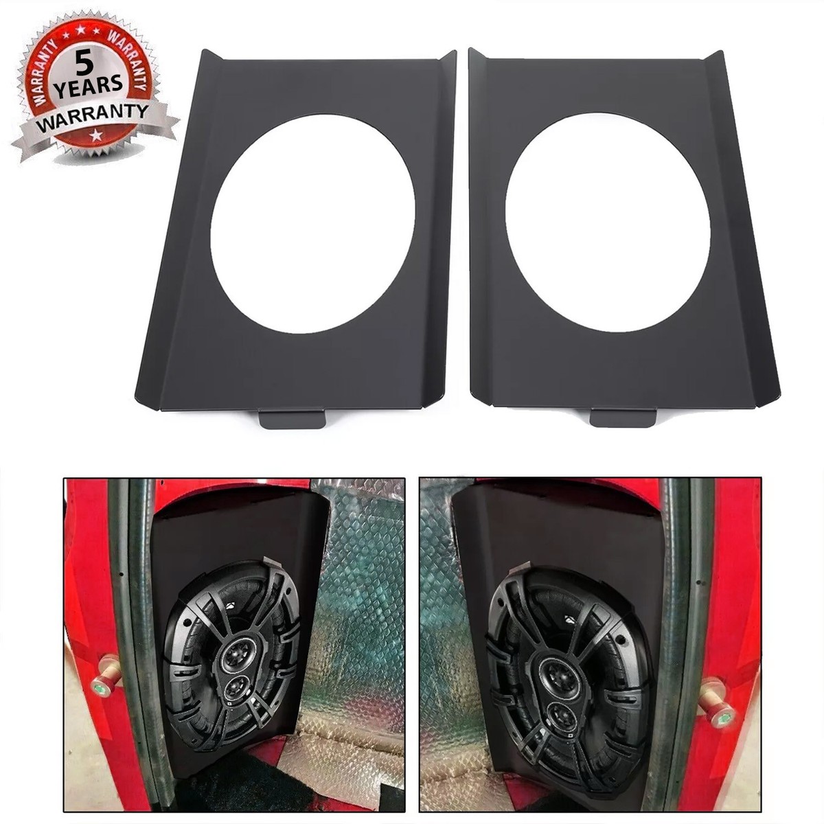 Behind Seat Speaker Brackets for 1973-1987 Chevy C10 Squarebody for 6x9  Speakers | eBay スピーカーブラケット 耐久性のあるキャビンコーナーマウント C10 1973‑1987 用 ブラック