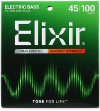 Elixir Strings 14652 Nanoweb Electric Bass Gu...