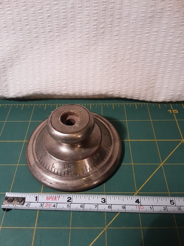 Antique Vintage Cast Metal? Safe Combination Dial Wheel Part Not Complete