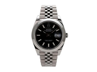 Rolex Datejust 41 Edelstahl 126300 Schwarz Jubile-Band