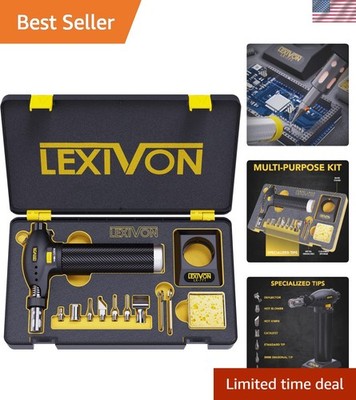 Multi-Function Butane Torch Kit Soldering Station with Adjustable Flame