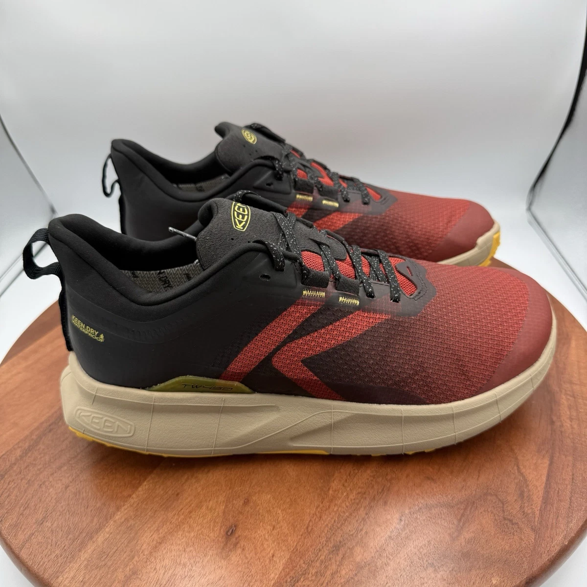 Keen 450 Dirt Mens Trail Running Shoes Red Ochre/Black 