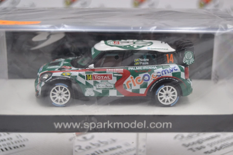 Die Cast " Mini John Cooper Works #14 WRC Monte Carlo 2012" S3352 Spark 1/43 - Imagen 2 de 3