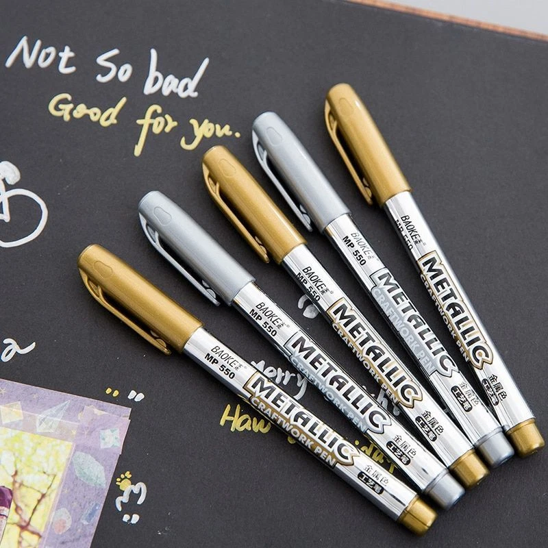 Metallic Marker Ceramic Pen Gift Cards Paint Pens School Office