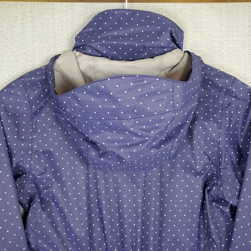 NORTH FACE Womens Size XS Waterproof Polka Dot Jacket Stow Hood DryVent Rain - Picture 6 of 16