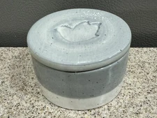 Rare Vintage Hallmark Lidded Ceramic Trinket Dish “grace Is enough” Orig Sticker