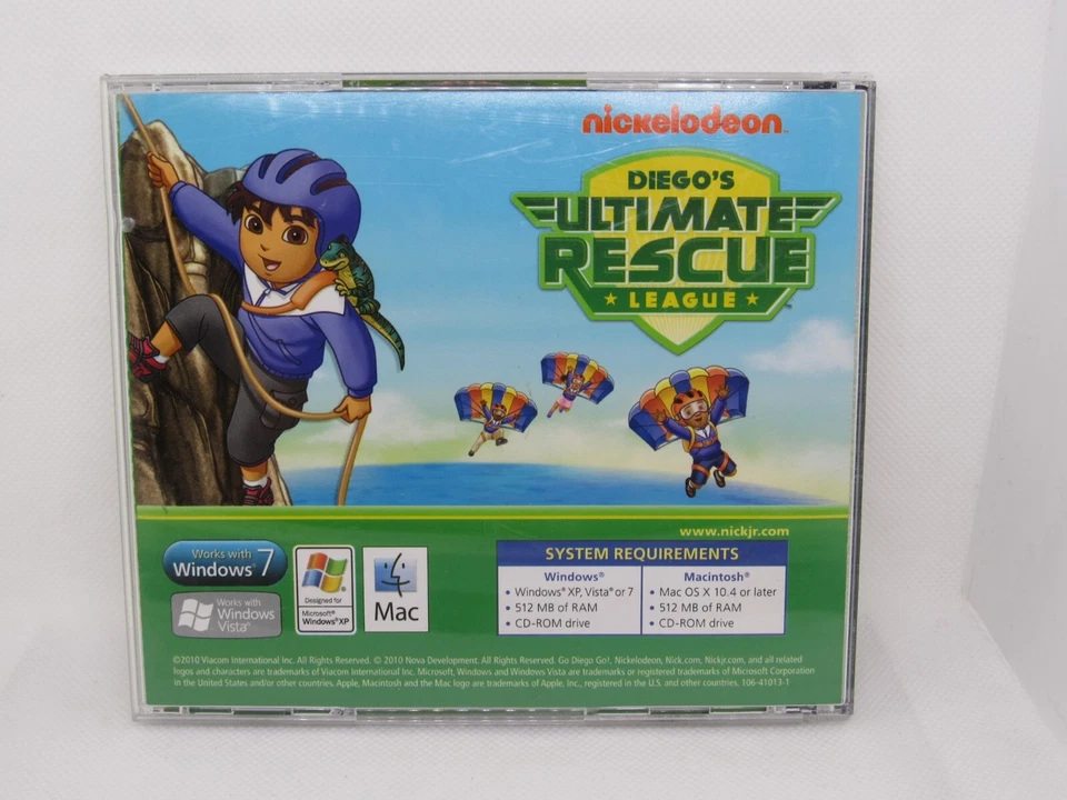 Nickelodeon Diego's Ultimate Rescue League Preschool CD Computer Software - Image 2 of 3