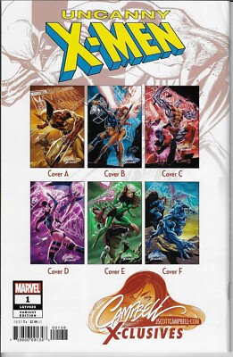 Uncanny X-Men #1 (2019) J Scott Campbell Variant C Cover! | eBay