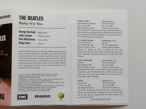 THE BEATLES BABY IT'S YOU 1995 UK TAPE CASSETTE - Picture 9 of 9