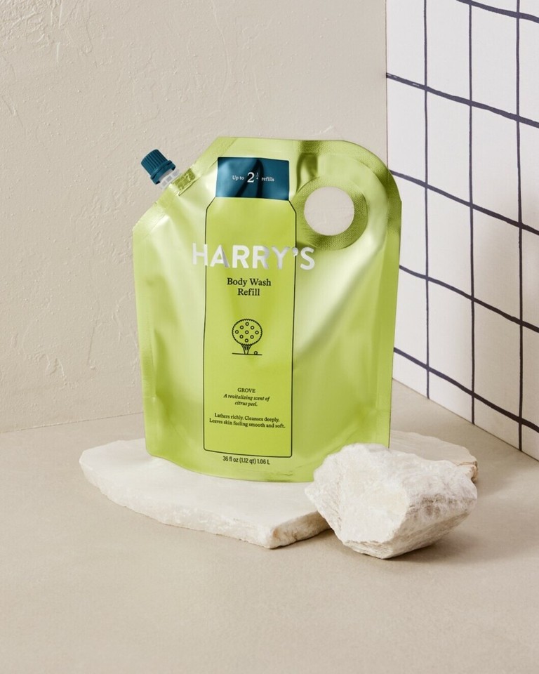 Harry's Body Wash for Men GROVE Scent of Citrus 36 fl. oz Refill Pouch