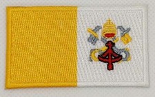 Vatican City Flag Patch Embroidered Iron On Applique
