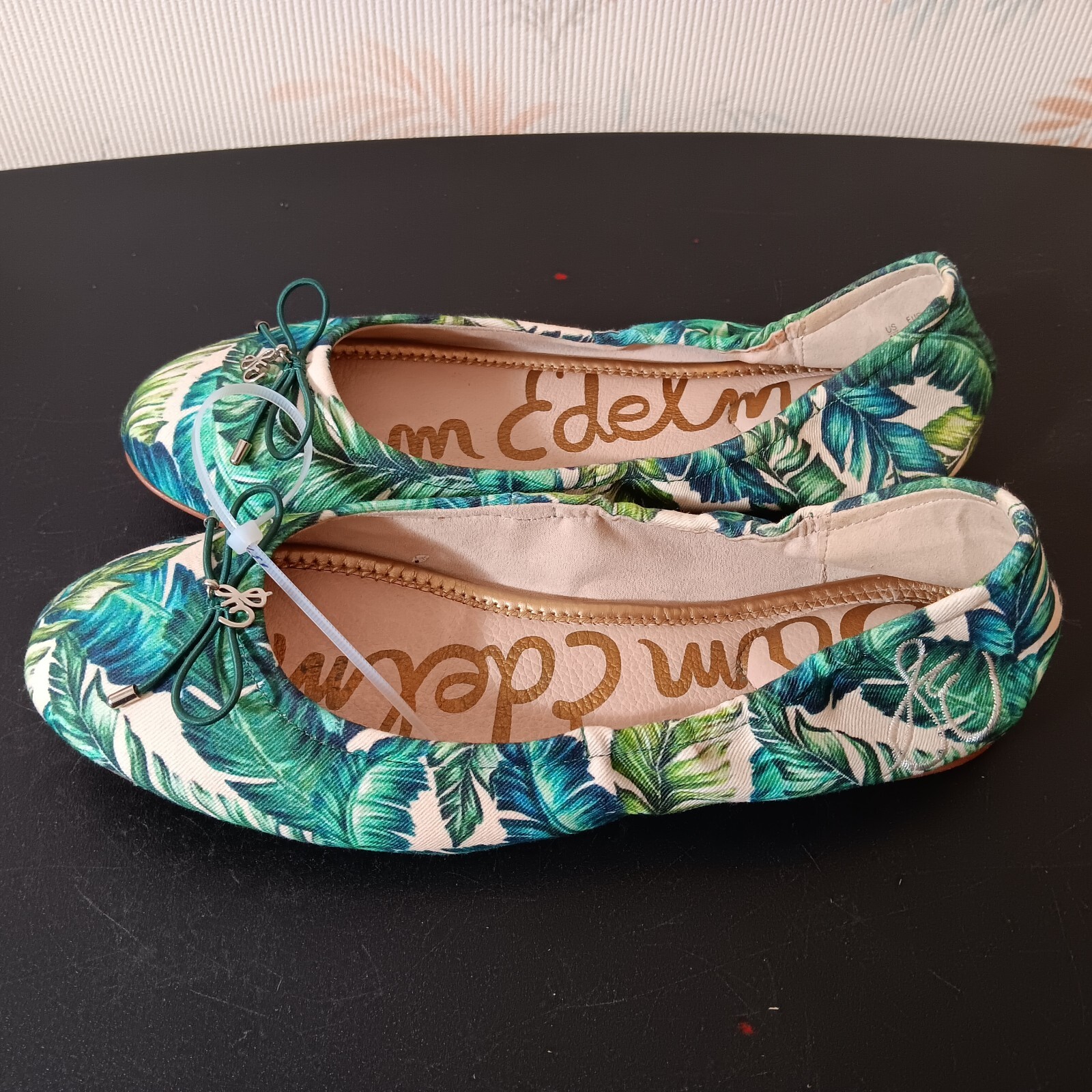 Footwear Flats Sam Edelman 219 Sam Edelman Green Flats NEW Sam