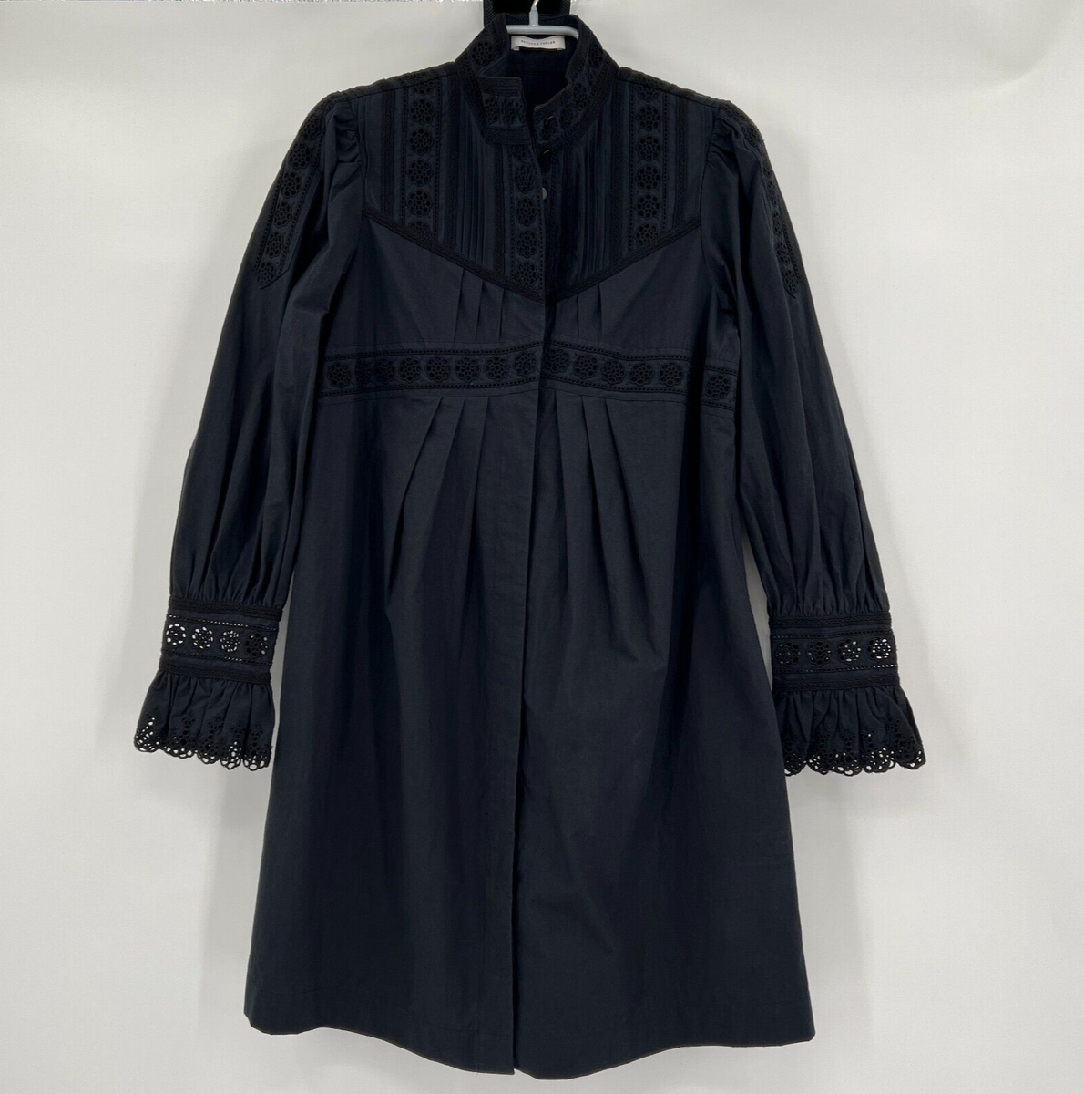 Rebecca Taylor Women's Poplin Lace Dress, Size 0