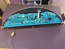 Space Invaders Deluxe Arcade Game Backdrop Cardboard and Light Fixture!