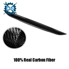 Rear Trunk Lid Gate Edge Cover Trim For 2018-2022 INFINITI Q50 Carbon Fiber