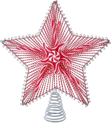 11-Inch Peppermint Star Treetop