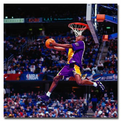Kobe Bryant Dunking 24x24inch Sports Silk Poster Room Door