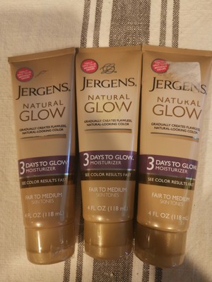 3 Jergens Natural Glow 3 Days To Glow Moisturizer Fair To Medium 4oz 19100183216 Ebay