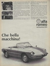 1967 Alfa Romeo Ad Duetto Spider Convertible Vintage Magazine Advertisement 67