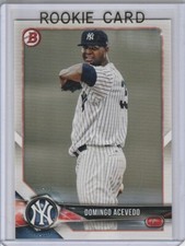 DOMINGO ACEVEDO ROOKIE CARD New York Yankees TOP PROSPECT Bowman Baseball RC