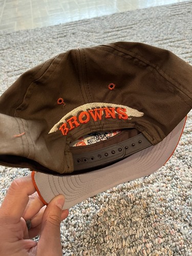 Vintage 90s Drew Pearson Cleveland Browns NFL Football Snapback Hat - Picture 3 of 5