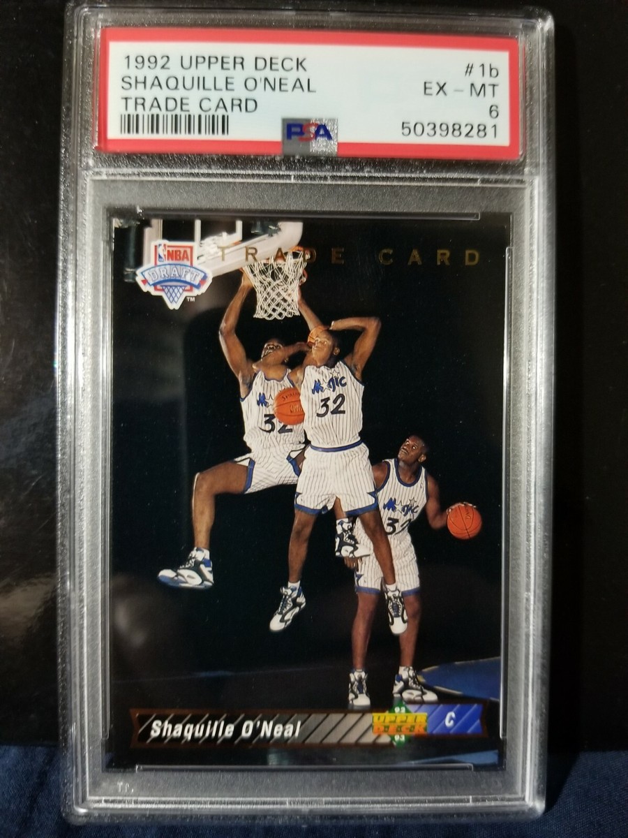 NBA カード　シャック　① 92 Upper Deck 1B Shaquille O'Neal Trade Card Redemtion PSA
