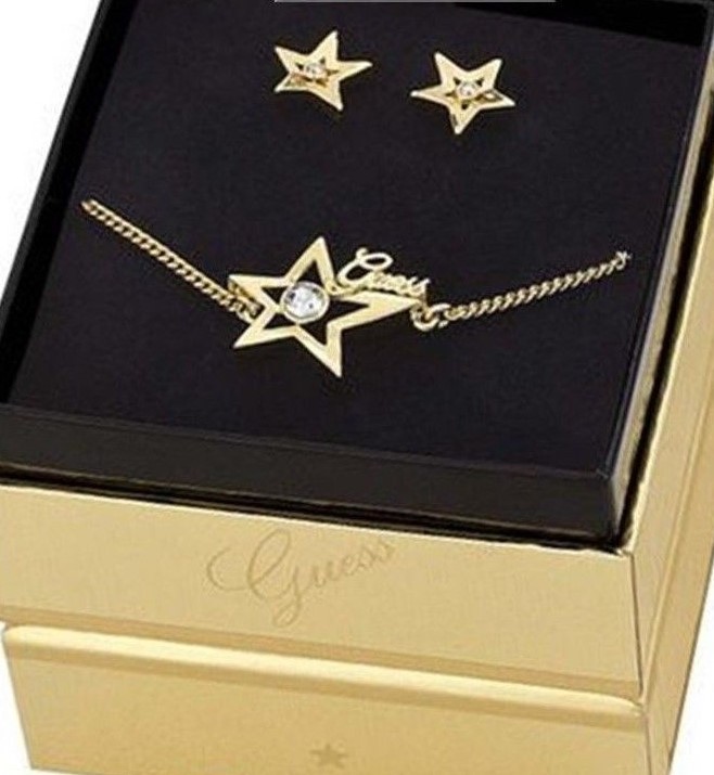 Guess ubs81302 gargantilla y pendientes de mujer dorado
