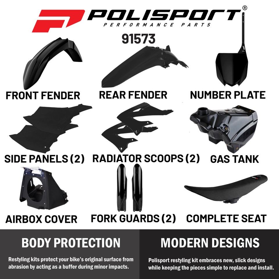 Yamaha Yz 125 Polisport Restyling Kit For Yamaha YZ125/250 (2002