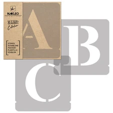 Lettering Plastic Stencil /70 mm/ Times Roman Caps Alphabet  / Letters & Numbers