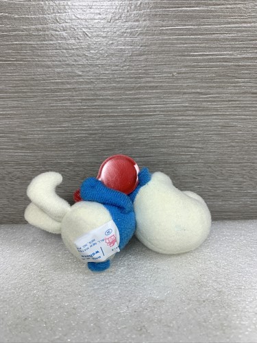 "Figura de peluche de peluche Vanity Pitufo 1983 Wallace Berrie & Co 3,5""" - Imagen 2 de 5
