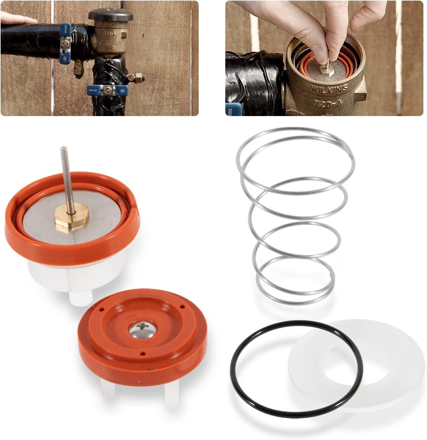 For Zurn Wilkins 720A Pressure Vacuum Breaker Repair Kit 1/2 inch 3/4