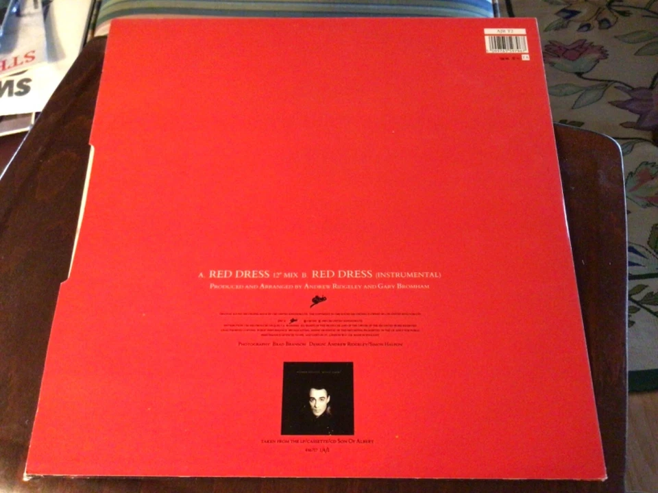 Andrew Ridgeley (of Wham!) - Red Dress (Red Vinyl) 12” 1990. M-/VG+ - Image 2 of 4
