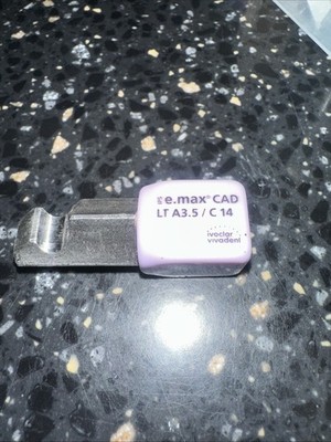 Ivoclar IPS Emax  LT A3.5  /C 14 FOR E4D Sold Individually Per Block
