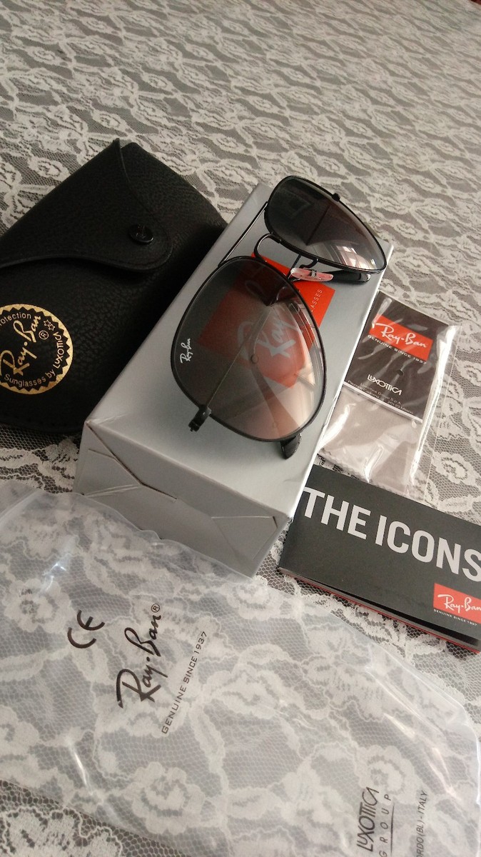 RAY-BAN RB3026, Aviator Sunglasses, Black Frame, 62mm Large