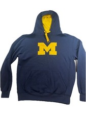 Women's Colosseum University of Michigan Hoodie Blue/Yellow Size Medium