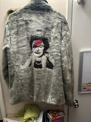 GUESS x Banksy Fur Coat Queen of England Ace Queen Limited Edition Size L