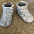 Vintage shawnee Ceramic Baby Shoes, Set 2, Blue — photo 1