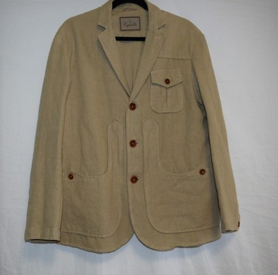 CAPALBIO MEN S SUMMER JACKET LINEN & COTTON ITALIAN TG.50