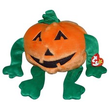 Ty Large Plush Beanie Buddy - Pumkin' the Pumpkin Buddies MWMT