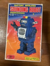 Vintage Tin Toy Horikawa Toys SOUNDING ROBOT Tin JAPAN Showa Retro
