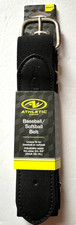 Athletic Works Adjustable Baseball/ Softball Belt -Adult 24-44 Xs-XL Black