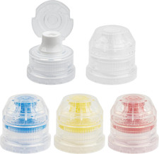28Mm Push Pull Cap, Replacement Water Bottle Flip Tops with Seal Tab for Smart B